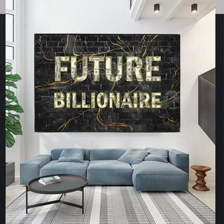 Future Billionaire Canvas Wall Art-GraffitiWallArt