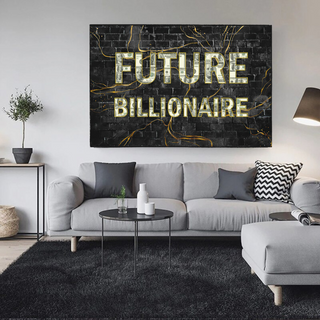 Future Billionaire Canvas Wall Art-GraffitiWallArt