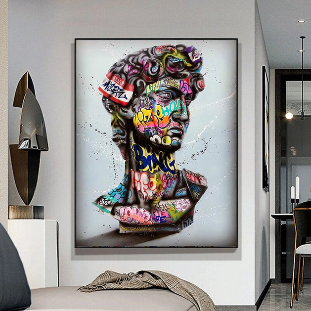 Gaffiti Art Of David Canvas Wall Art-GraffitiWallArt