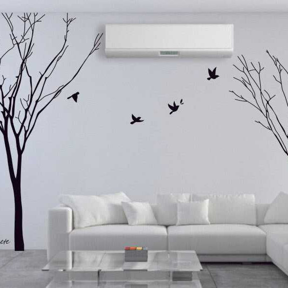 Gemini Tree Wall Decal Large Removable Stickers-GraffitiWallArt