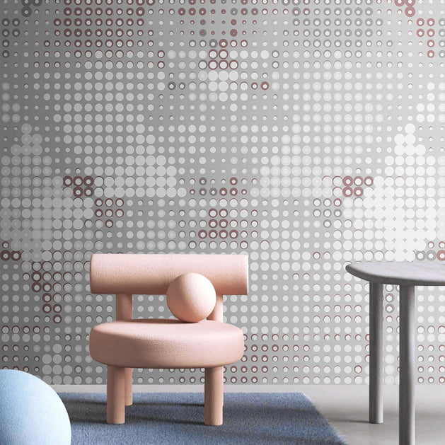 Geometric Dot Texture Wallpaper Mural-GraffitiWallArt