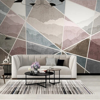 Geometric Line Wallpaper for Home Wall Decor-GraffitiWallArt