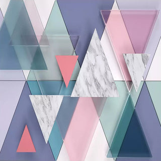 Geometric Triangle Wallpaper for Home Wall Decor-GraffitiWallArt