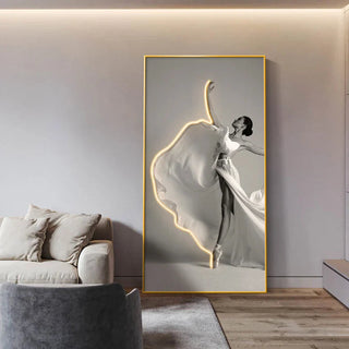 Girl Dance Art LED Wall Lamp for Interior Decoration-GraffitiWallArt