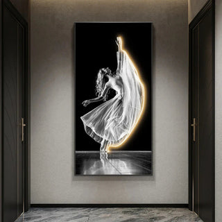 Girl Dance Art LED Wall Lamp for Interior Decoration-GraffitiWallArt