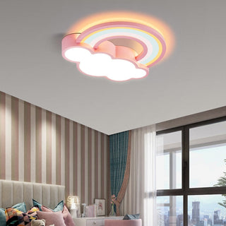 Girls Cloud Rainbow Ceiling Light | Kids Room Decor Lights-GraffitiWallArt