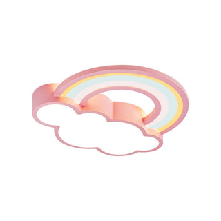 Girls Cloud Rainbow Ceiling Light | Kids Room Decor Lights-GraffitiWallArt