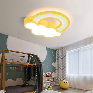 Girls Cloud Rainbow Ceiling Light | Kids Room Decor Lights-GraffitiWallArt