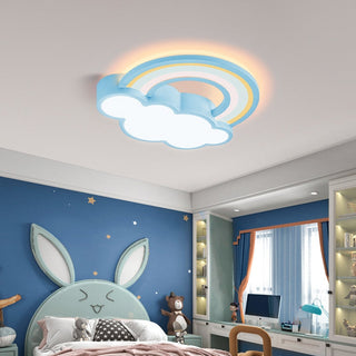 Girls Cloud Rainbow Ceiling Light | Kids Room Decor Lights-GraffitiWallArt