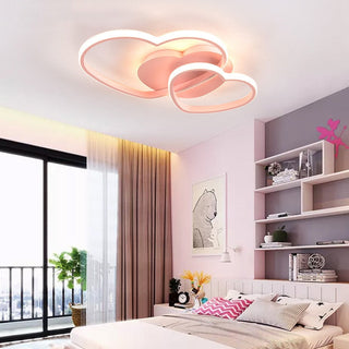 Girls Love Hearts Ceiling Light | Kids Room Decor Lights-GraffitiWallArt