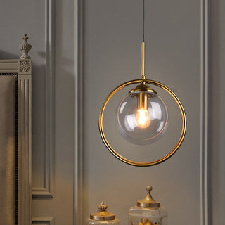 Glass Ball Chandelier: Elegant Pendant Lamp Light-GraffitiWallArt