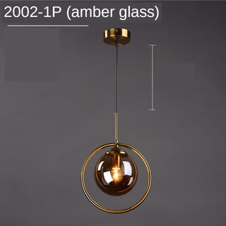 Glass Ball Chandelier: Elegant Pendant Lamp Light-GraffitiWallArt