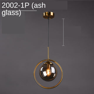 Glass Ball Chandelier: Elegant Pendant Lamp Light-GraffitiWallArt