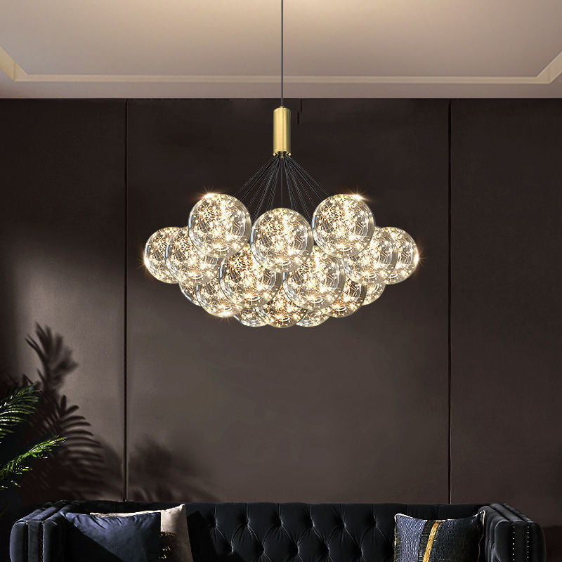 Glass Ball Chandeliers for Living Room and Dining-GraffitiWallArt