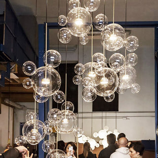 Glass Ball Pendant Lights: Exquisite Illumination Options-GraffitiWallArt