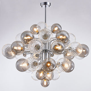 Glass Balls Chandelier: Exquisite Lighting Fixture-GraffitiWallArt