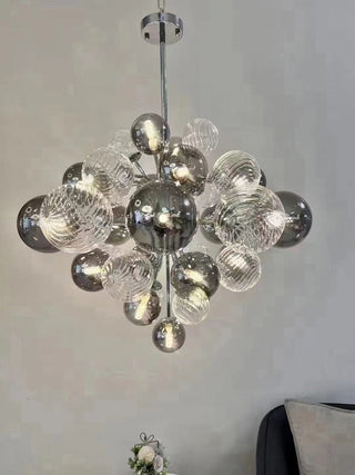 Glass Balls Chandelier: Exquisite Lighting Fixture-GraffitiWallArt