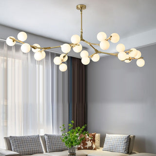 Glass Balls Chandelier - Handcrafted Beauty and Elegance-GraffitiWallArt