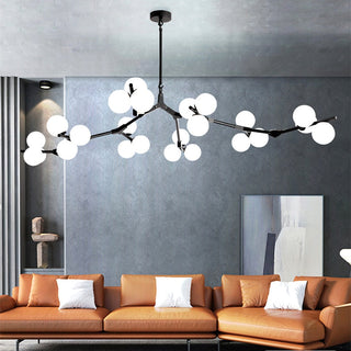 Glass Balls Chandelier - Handcrafted Beauty and Elegance-GraffitiWallArt