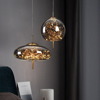 Glass Net Long Line Pendant Chandelier Lights-GraffitiWallArt