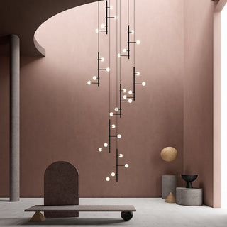 Globe Stems Chandelier: Exquisite Lighting Fixture-GraffitiWallArt