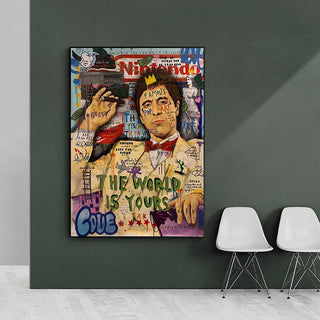 Godfather Smokes Canvas Print for Modern Pop Art Home Decor-GraffitiWallArt