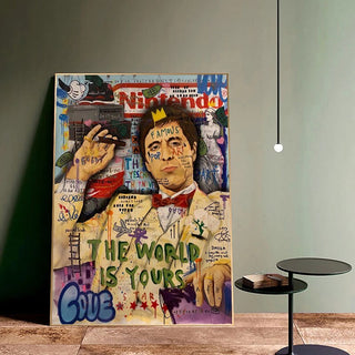 Godfather Smokes Canvas Print for Modern Pop Art Home Decor-GraffitiWallArt