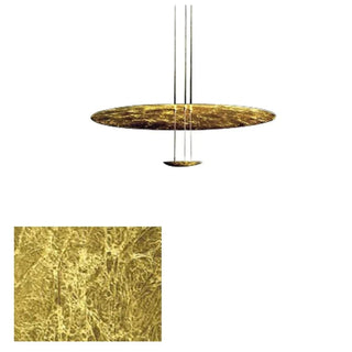 Gold Foil Brushed Nickel Lobby Chandelier-GraffitiWallArt