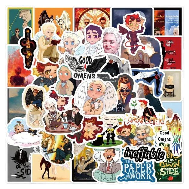 Good omens Latest Stickers Pack-GraffitiWallArt