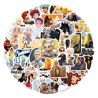 Good omens Latest Stickers Pack-GraffitiWallArt