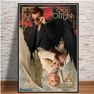 Good Omens Neil Canvas Wall Art: A Majestic Display-GraffitiWallArt