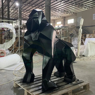 Gorilla Fiberglass Resin Matt Finish Sculpture-GraffitiWallArt