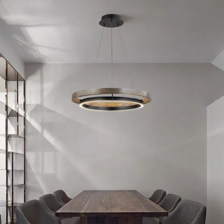 Grace LED Chandelier - Double Circular Chandelier-GraffitiWallArt