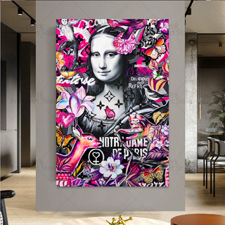 Graffiti Art Mona Lisa Wall Art-GraffitiWallArt