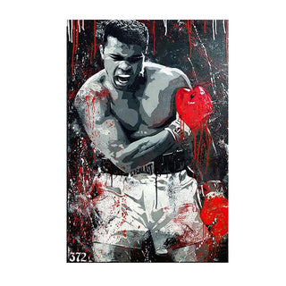 Graffiti Muhammad Ali Boxing King Sports Posters Prints Abstract Canvas Painting Wall Picture for Living Room Home Wall Cuadros-GraffitiWallArt