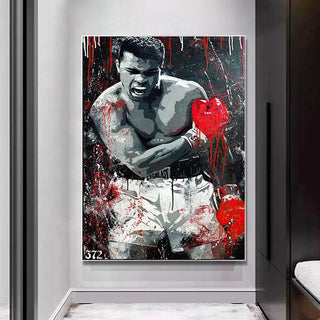 Graffiti Muhammad Ali Boxing King Sports Posters Prints Abstract Canvas Painting Wall Picture for Living Room Home Wall Cuadros-GraffitiWallArt