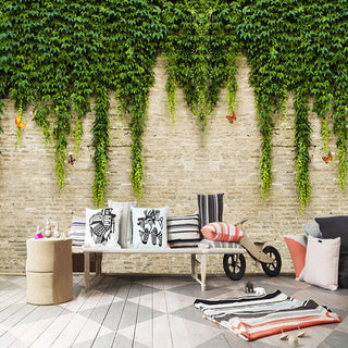 Green Fall Wallpaper: Stunning Nature-Inspired Décor-GraffitiWallArt