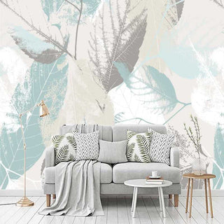 Green Shade Leaves Wallpaper for Home Wall Decor-GraffitiWallArt