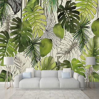 Green Society Wallpaper - Transform Your Space-GraffitiWallArt