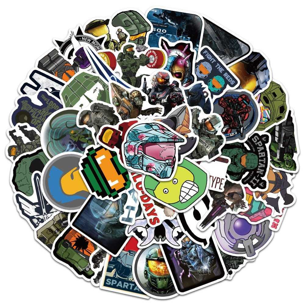 Halo Graffiti Sticker Set - Multiuse Decoration Pack-GraffitiWallArt