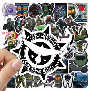 Halo Graffiti Sticker Set - Multiuse Decoration Pack-GraffitiWallArt