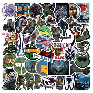 Halo Graffiti Sticker Set - Multiuse Decoration Pack-GraffitiWallArt