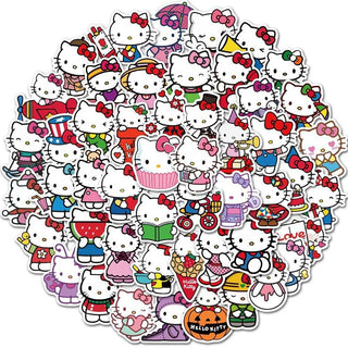 Hello Kitty Stickers - Cute and Adorable Stationery-GraffitiWallArt