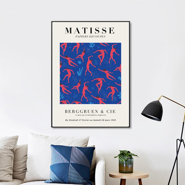 Henri Matisse Artwork Exhibition Posters Print Gallery Wall Art Canvas Wall Art-GraffitiWallArt