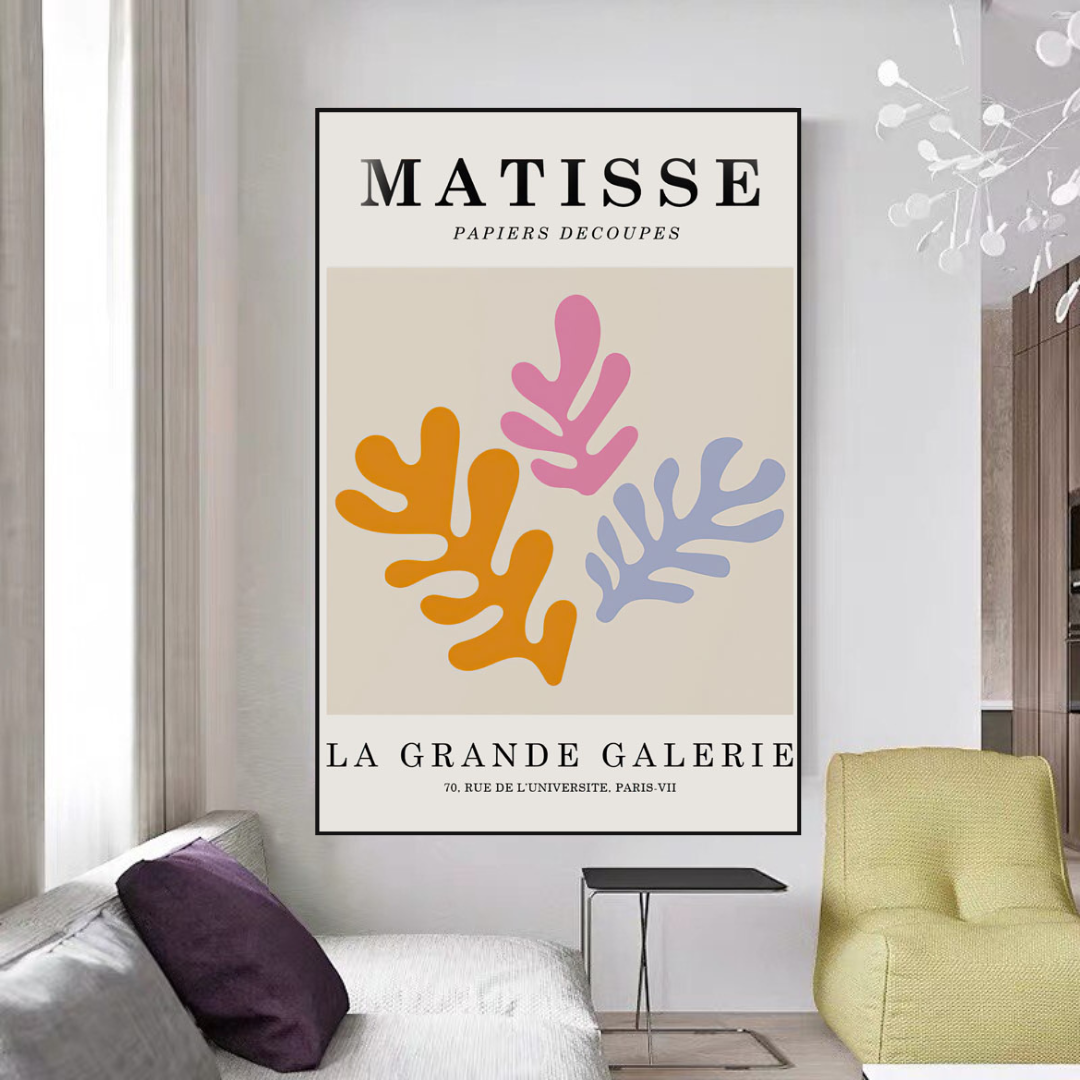 Henri Matisse Boho My Curves are not Crazy Canvas Wall Art-GraffitiWallArt