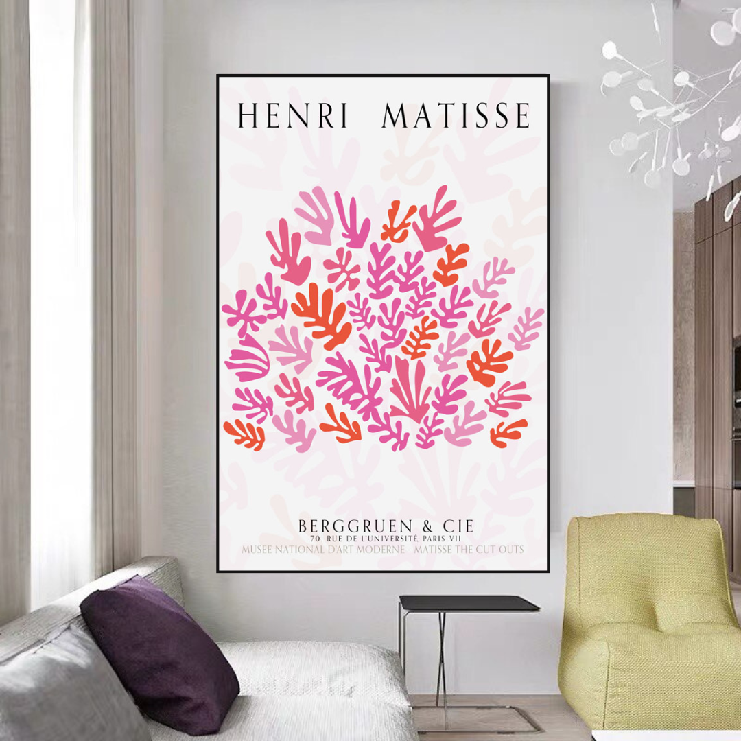 Henri Matisse Corals, Seaweeds Ocean Love Canvas Wall Art-GraffitiWallArt