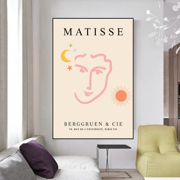Henri Matisse Cut-out papers Canvas Wall Art-GraffitiWallArt