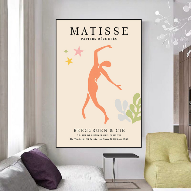 Henri Matisse Cut-out papers Canvas Wall Art-GraffitiWallArt