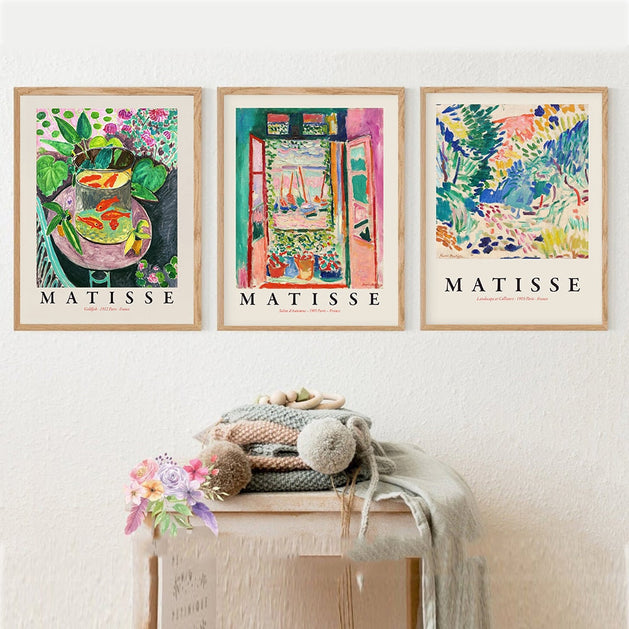 Henri Matisse Retro Posters And Print Canvas Wall Art-GraffitiWallArt