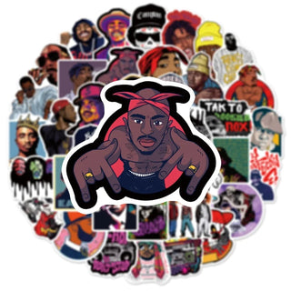 Hip Hop DJ Rap Rock Vinyl Stickers Pack-GraffitiWallArt